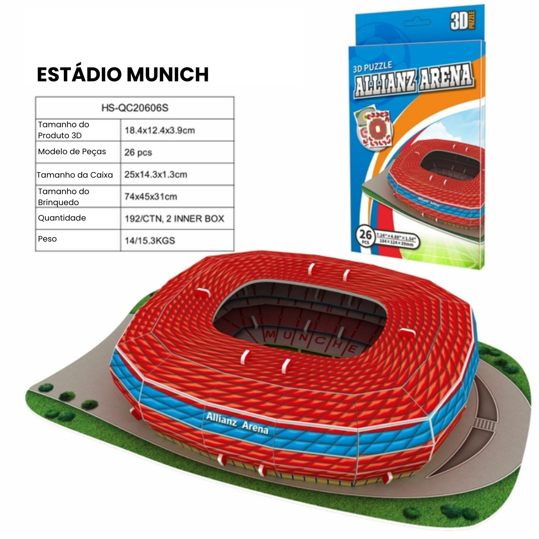 estádio de futebol em miniatura